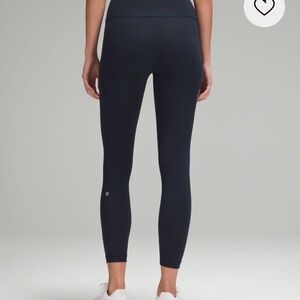 Lululemon Athletica Wunder Train True Navy Leggings